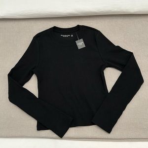 Abercrombie & Fitch Soft AF Rib Long-Sleeve